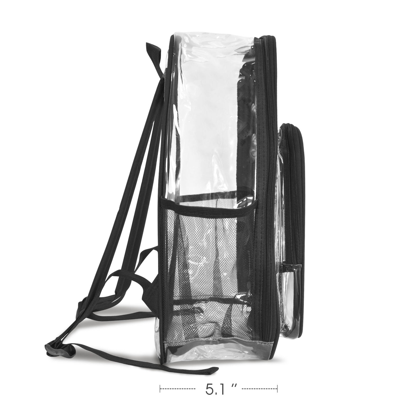 Custom Clear Backpack – Stylish & School-Approved with Personalized Front Panel 🌈✨