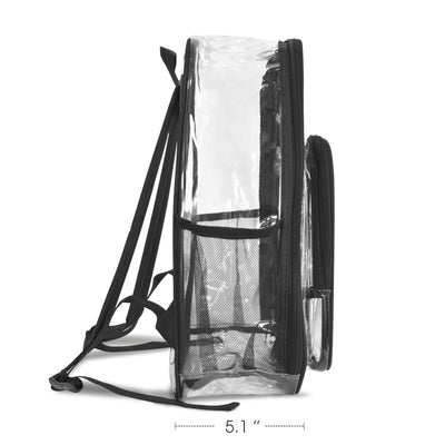 Custom Clear Backpack – Stylish & School-Approved with Personalized Front Panel 🌈✨