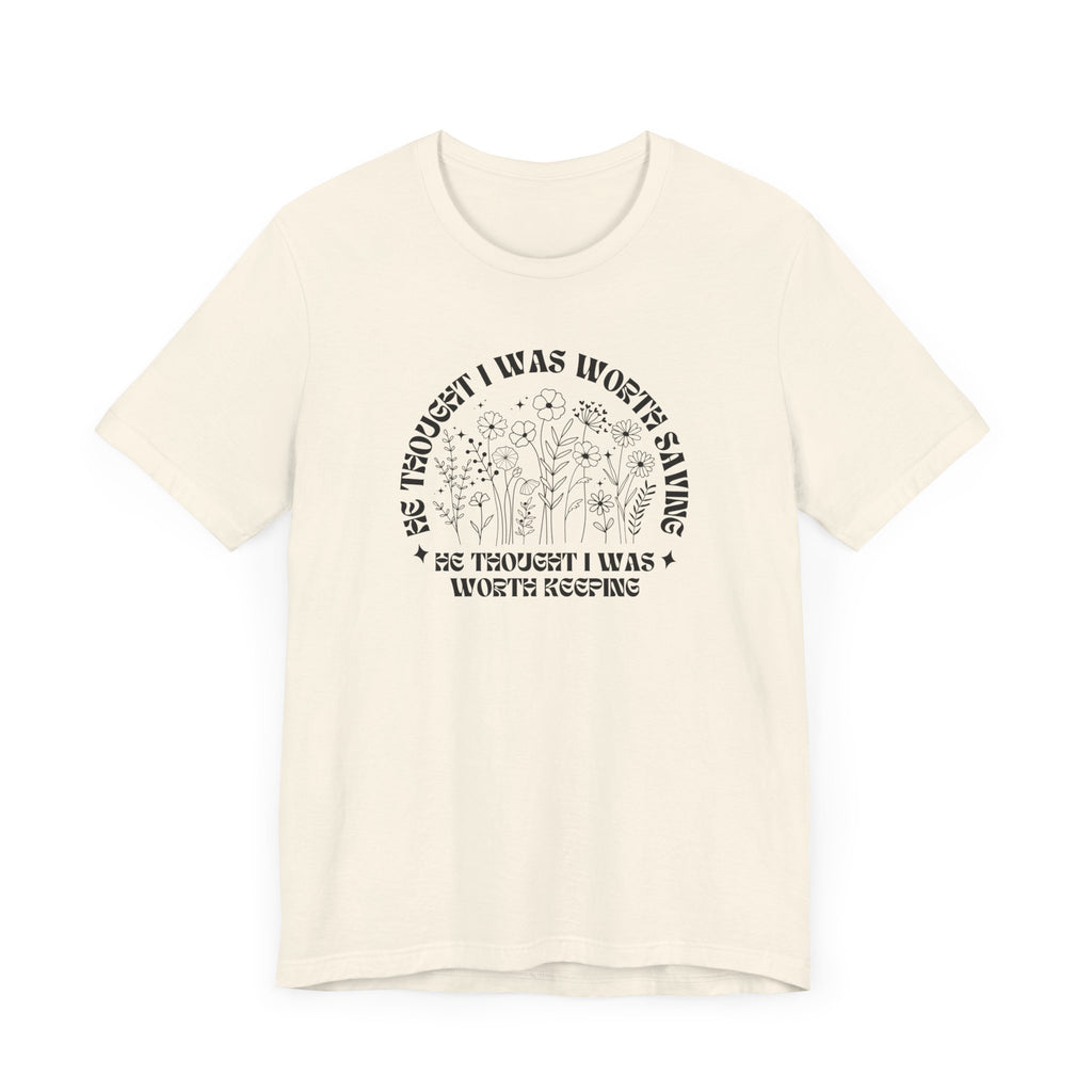 “He Thought I Was Worth Saving” Christian Faith T-Shirt – Inspirational Gospel Apparel