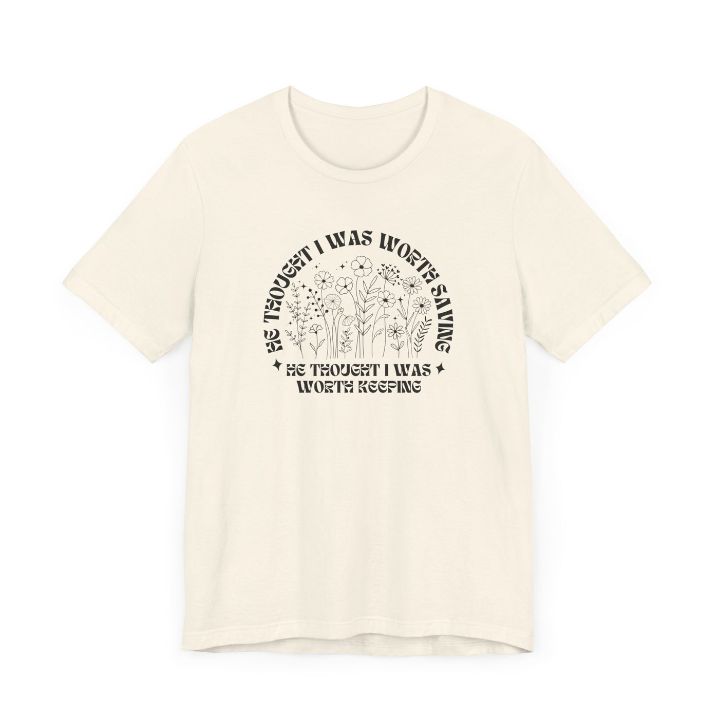 “He Thought I Was Worth Saving” Christian Faith T-Shirt – Inspirational Gospel Apparel