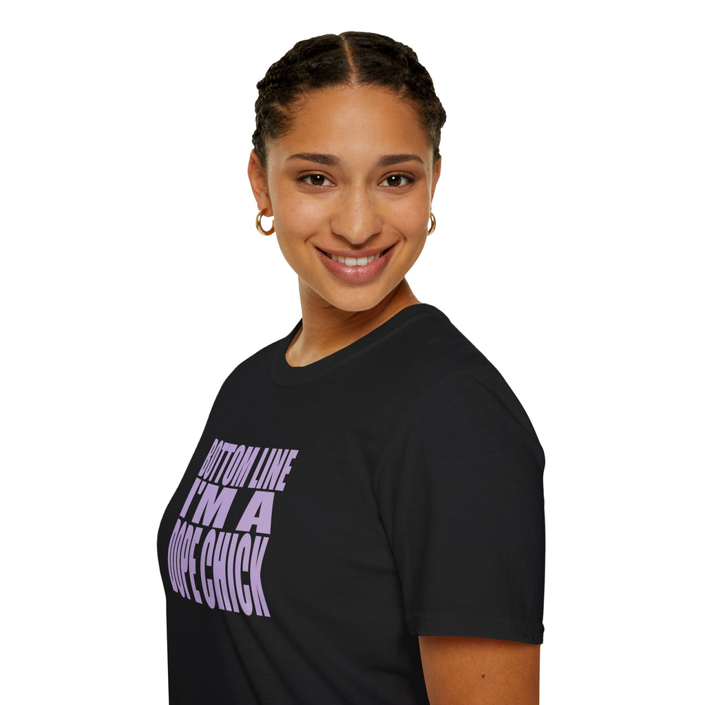 “Bottom Line, I’m a Dope Chick” Empowerment Tee | Confidence Apparel for Women