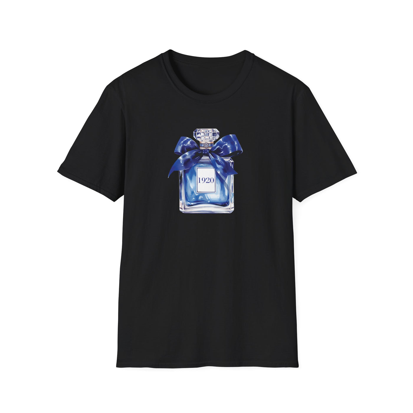 1920 Inspired Perfume Bottle T-Shirt | Chic Sorority-Inspired Tee for Everyday Wear