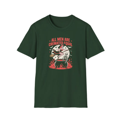 “All Men Are Cremated Equal” Funny Halloween Witch T-Shirt