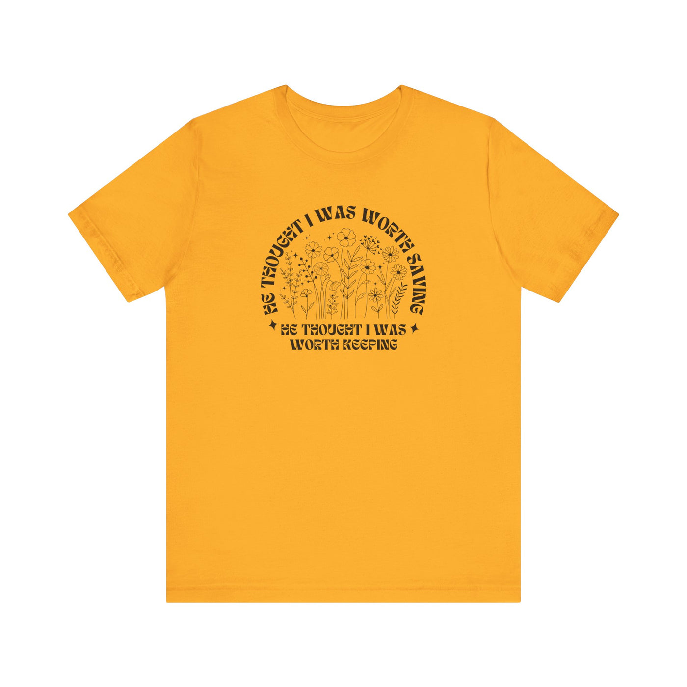 “He Thought I Was Worth Saving” Christian Faith T-Shirt – Inspirational Gospel Apparel
