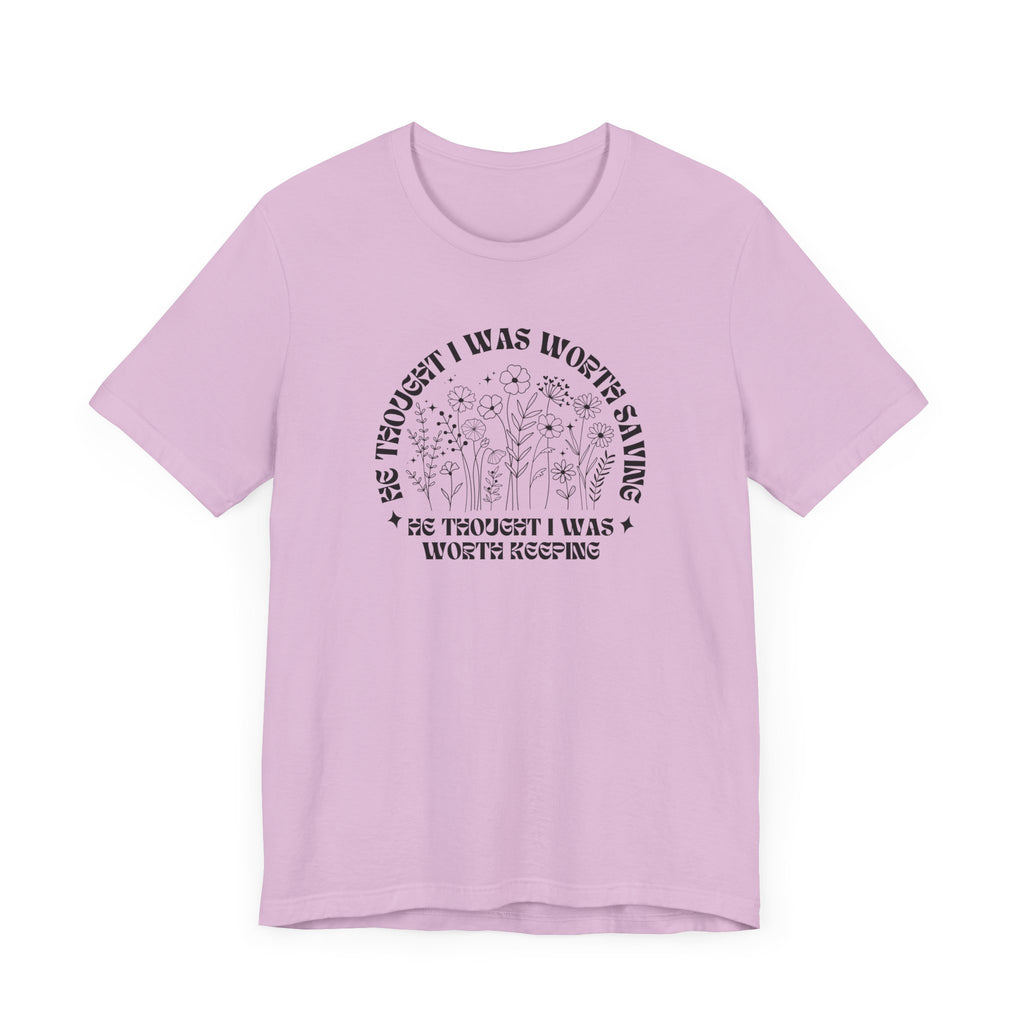 “He Thought I Was Worth Saving” Christian Faith T-Shirt – Inspirational Gospel Apparel
