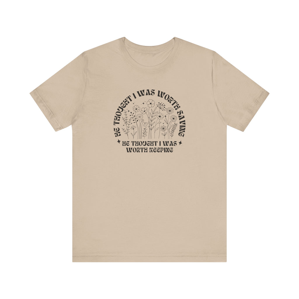 “He Thought I Was Worth Saving” Christian Faith T-Shirt – Inspirational Gospel Apparel