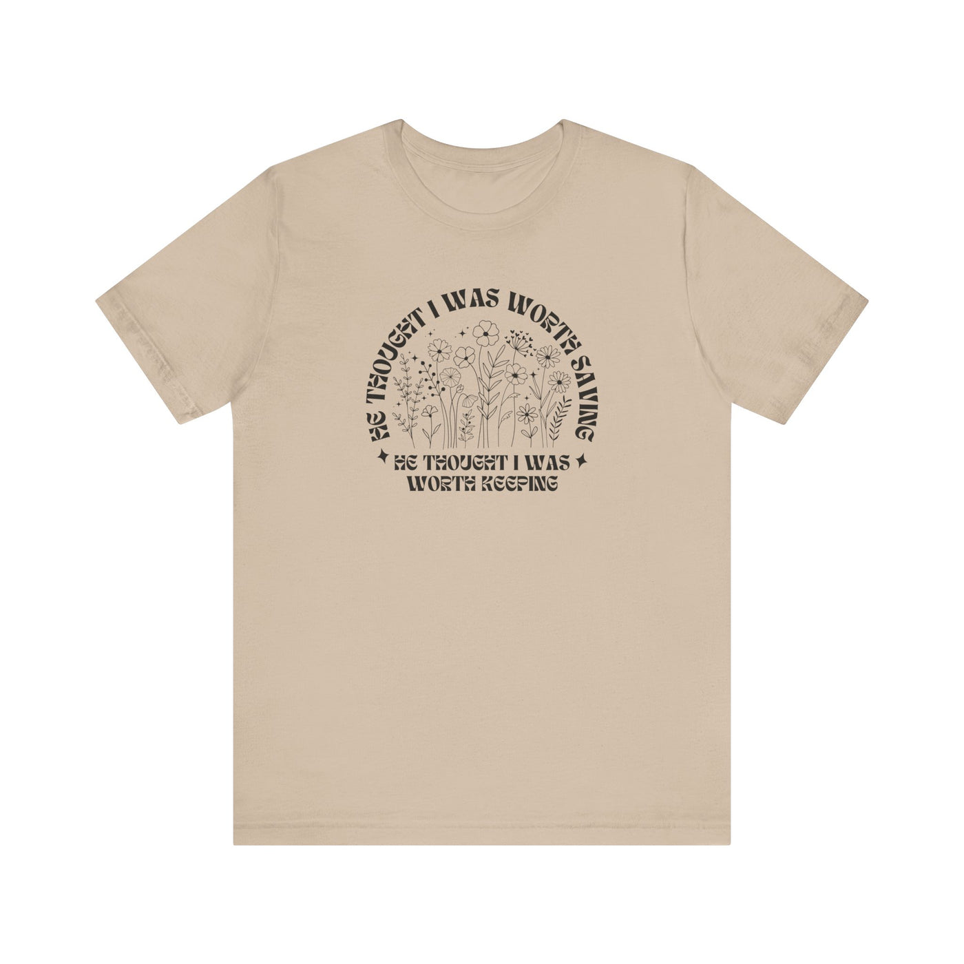 “He Thought I Was Worth Saving” Christian Faith T-Shirt – Inspirational Gospel Apparel