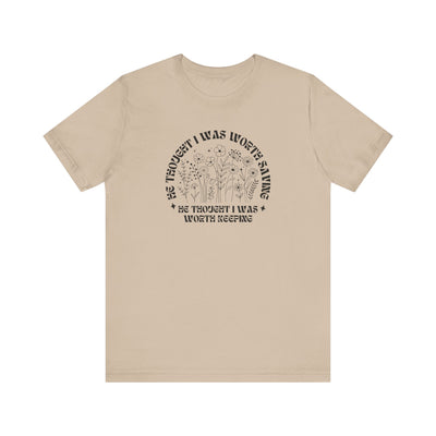 “He Thought I Was Worth Saving” Christian Faith T-Shirt – Inspirational Gospel Apparel