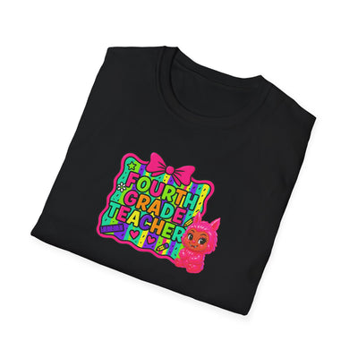 4th Grade Teacher Vibes Tee – Back to School Fun Shirt for Educators