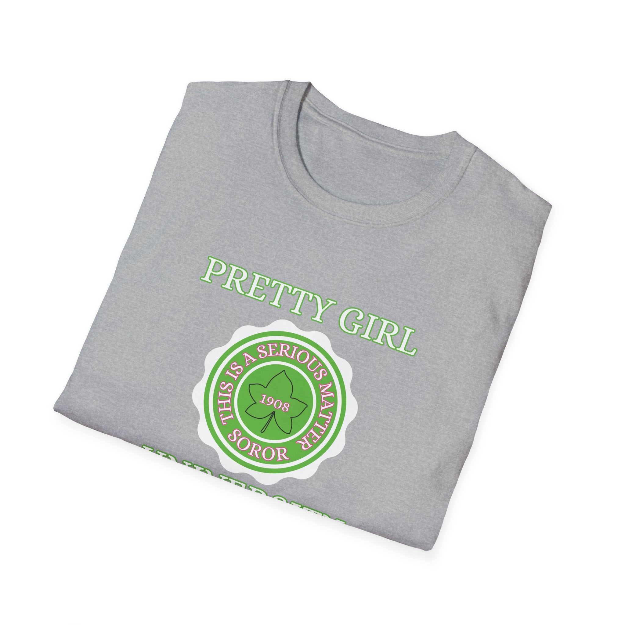 Pretty Girl University T-Shirt | Chic Sorority-Inspired Tee for Confident Women