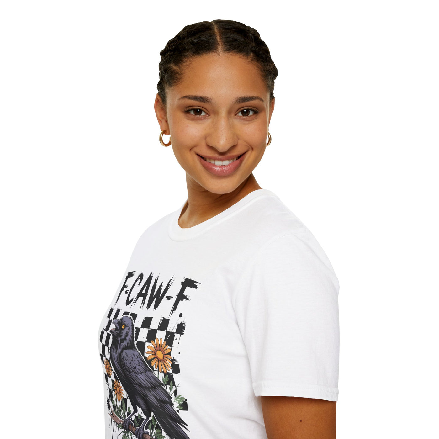 F-CAW-F Halloween Raven Graphic Tee | Spooky Fall Shirt for Halloween Lovers