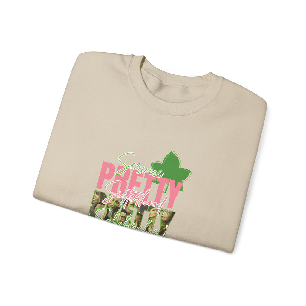 Pretty & Powerful Sorority Sweatshirt | Pink & Green Sorority Apparel