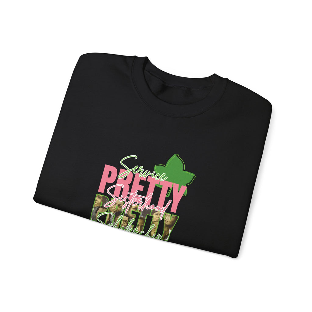 Pretty & Powerful Sorority Sweatshirt | Pink & Green Sorority Apparel