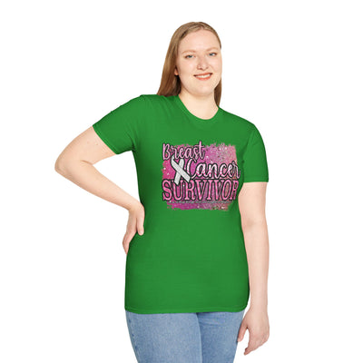 Empowered Survivor | Breast Cancer Awareness T-shirt for Women