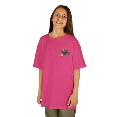 Pink Dream Big motivational kids tee showcasing inspiring message for back-to-school fashion.