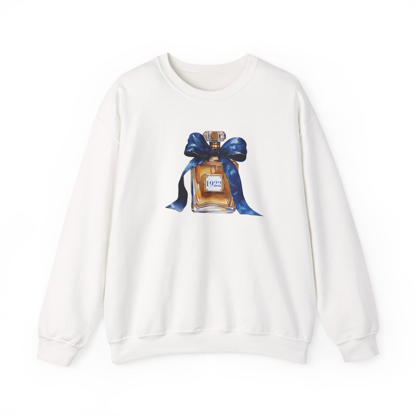 1922 Inspired Perfume Bottle Sweatshirt | Chic Sorority-Inspired Fall Fashion