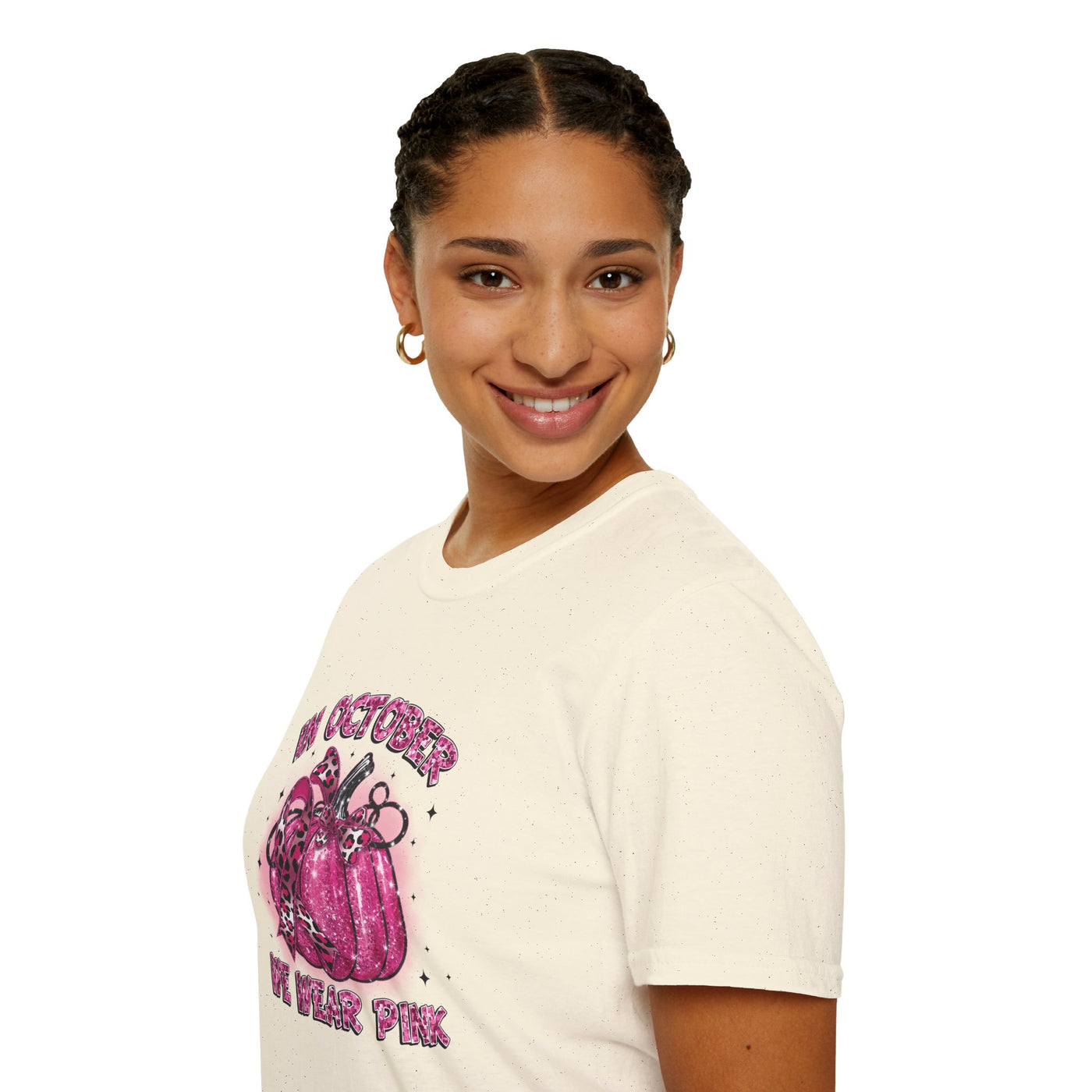 In October We Wear Pink Breast Cancer Awareness T-Shirt
