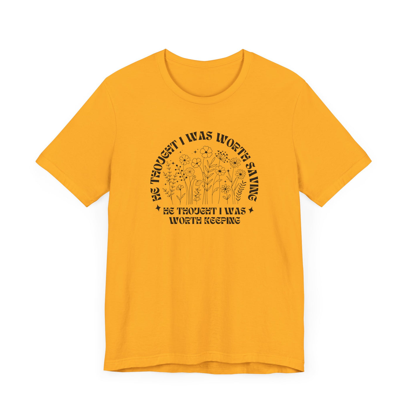 “He Thought I Was Worth Saving” Christian Faith T-Shirt – Inspirational Gospel Apparel