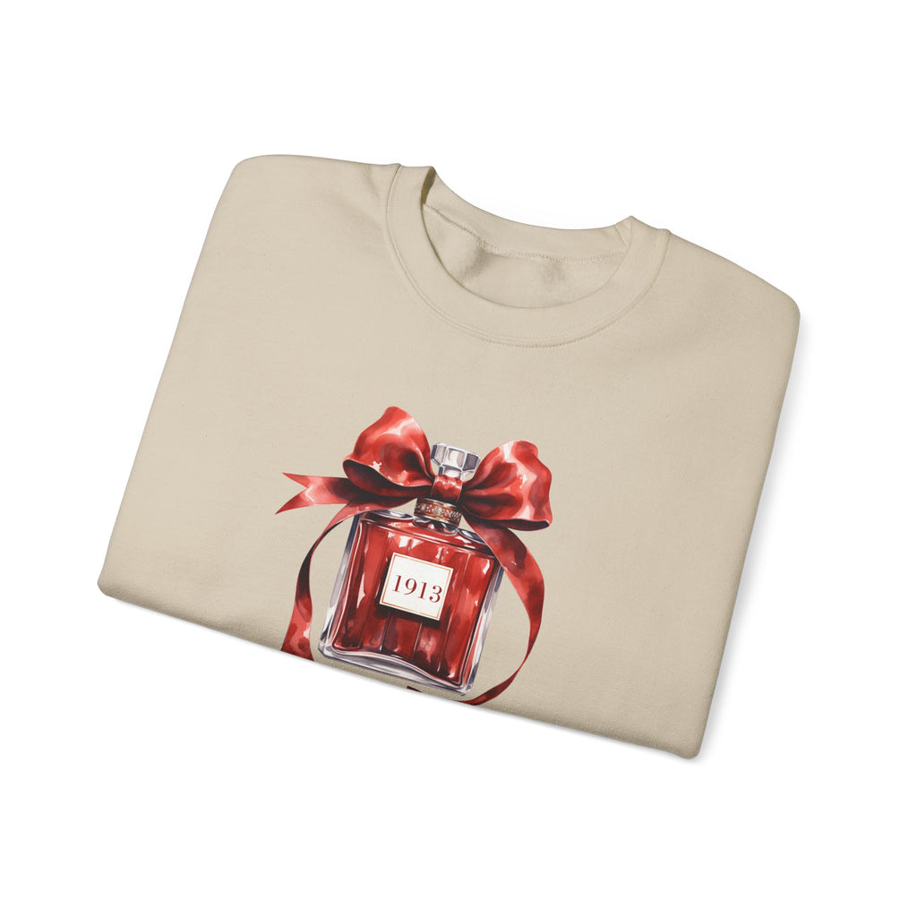 1913 Inspired Perfume Bottle Sweatshirt | Bold, Elegant Sorority-Inspired Style