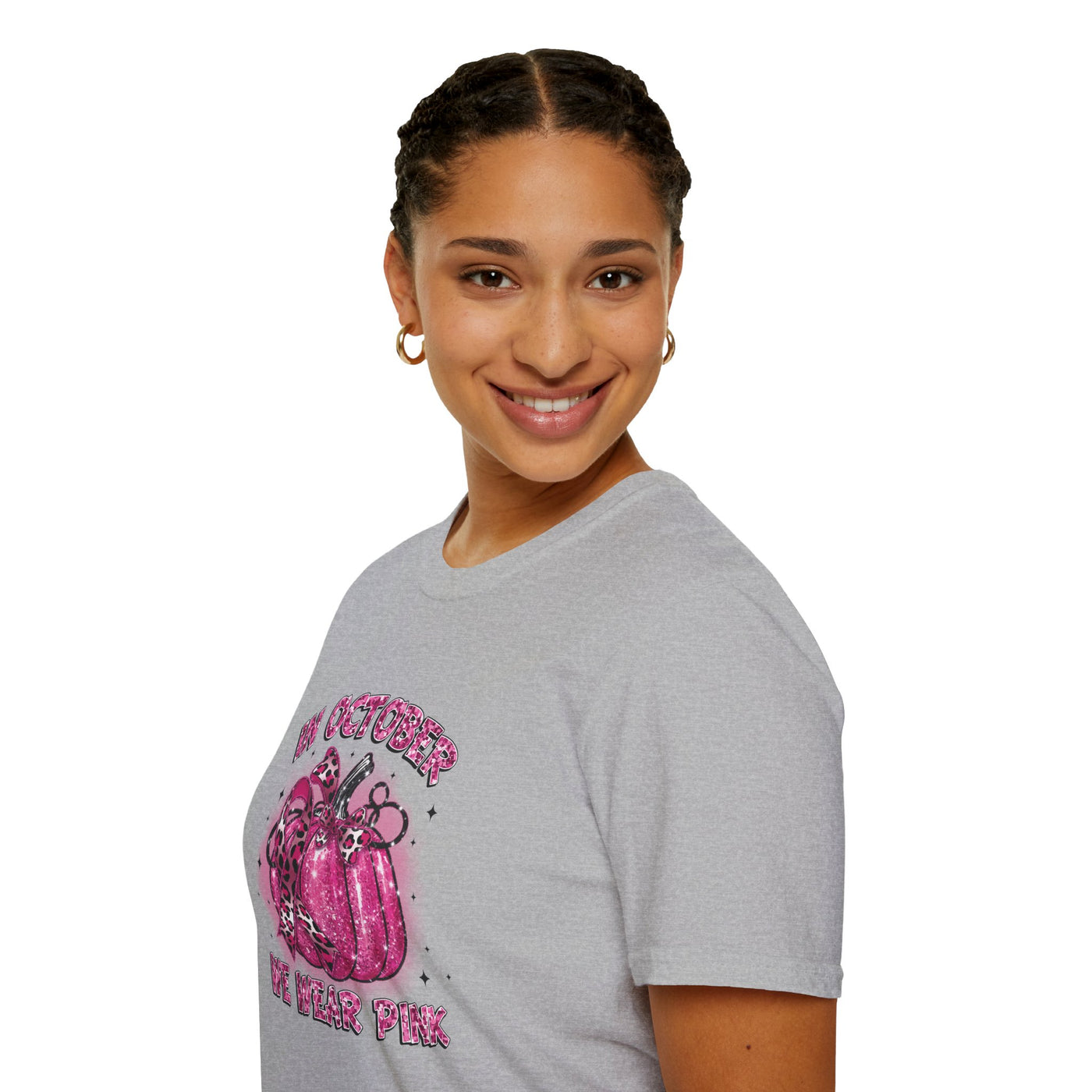 In October We Wear Pink Breast Cancer Awareness T-Shirt