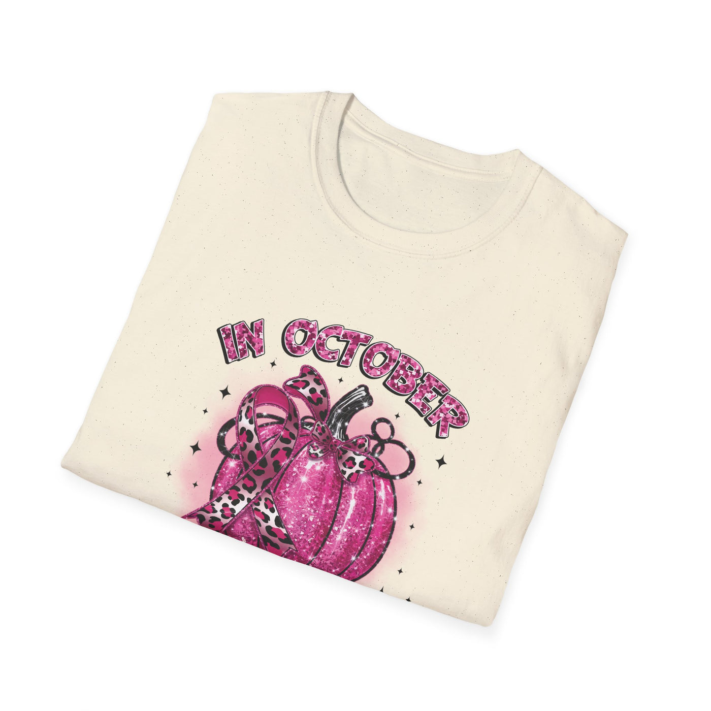 In October We Wear Pink Breast Cancer Awareness T-Shirt