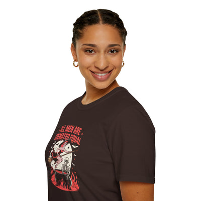 “All Men Are Cremated Equal” Funny Halloween Witch T-Shirt