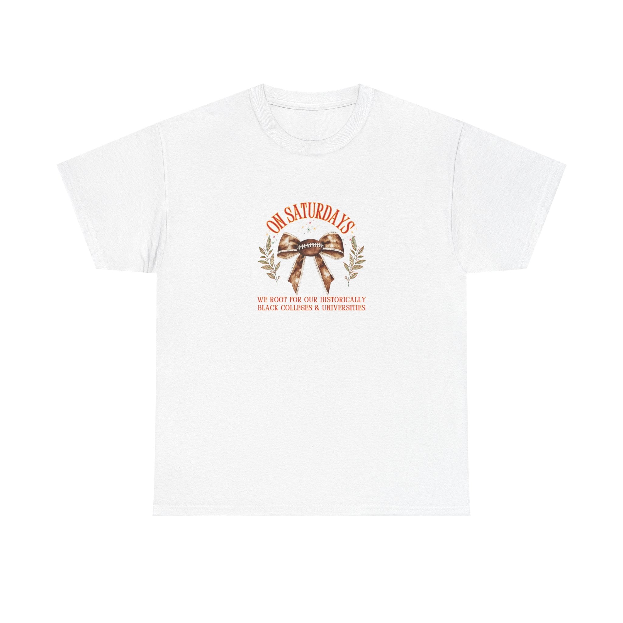 🏈 On Saturdays We Root for HBCUs Tee | 100% Cotton Gildan Shirt | HBCU Football Game Day Shirt