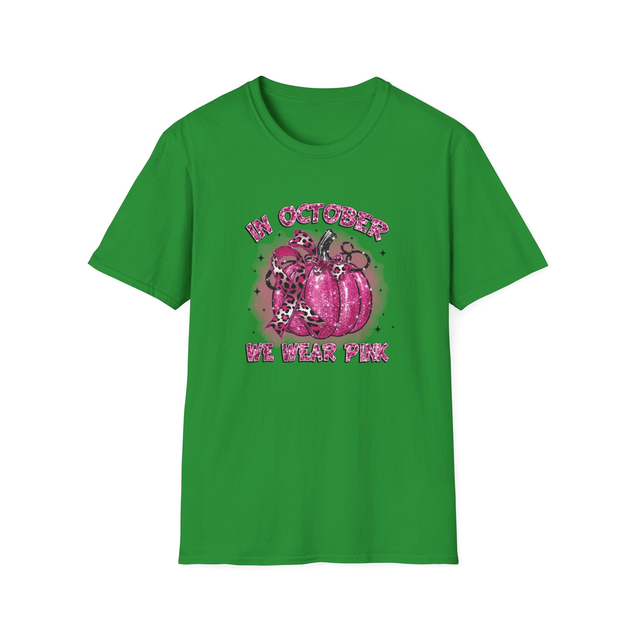 In October We Wear Pink Breast Cancer Awareness T-Shirt