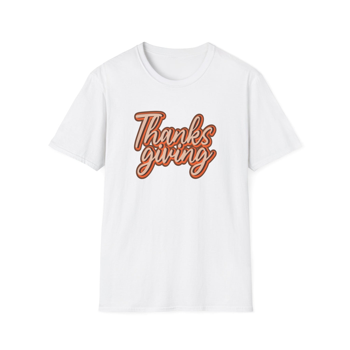 Thanksgiving Unisex Softstyle T-Shirt, Fall Festive Tee, Family Gathering Shirt, Autumn Celebration Apparel, Gratitude Gift