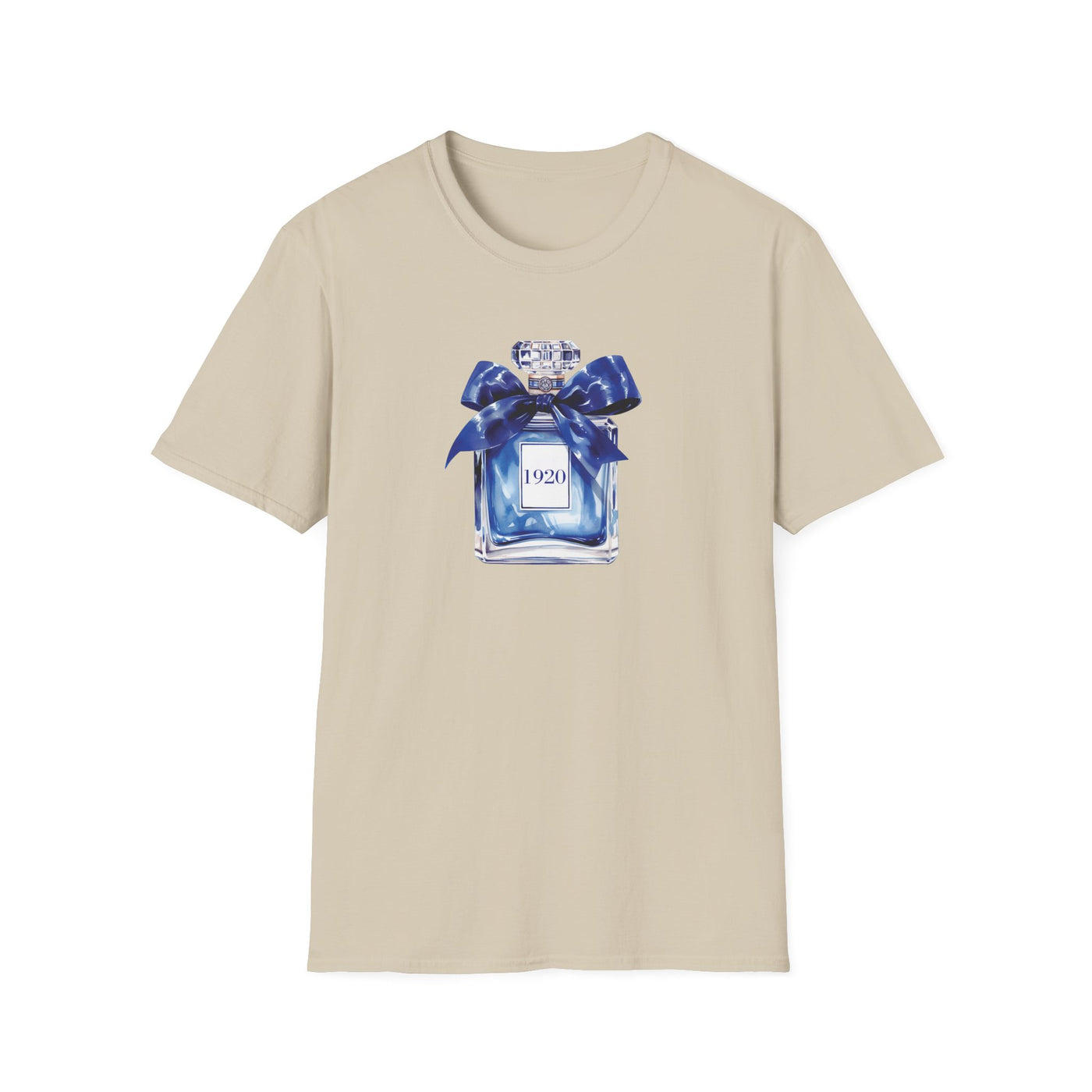 1920 Inspired Perfume Bottle T-Shirt | Chic Sorority-Inspired Tee for Everyday Wear