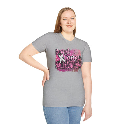 Empowered Survivor | Breast Cancer Awareness T-shirt for Women