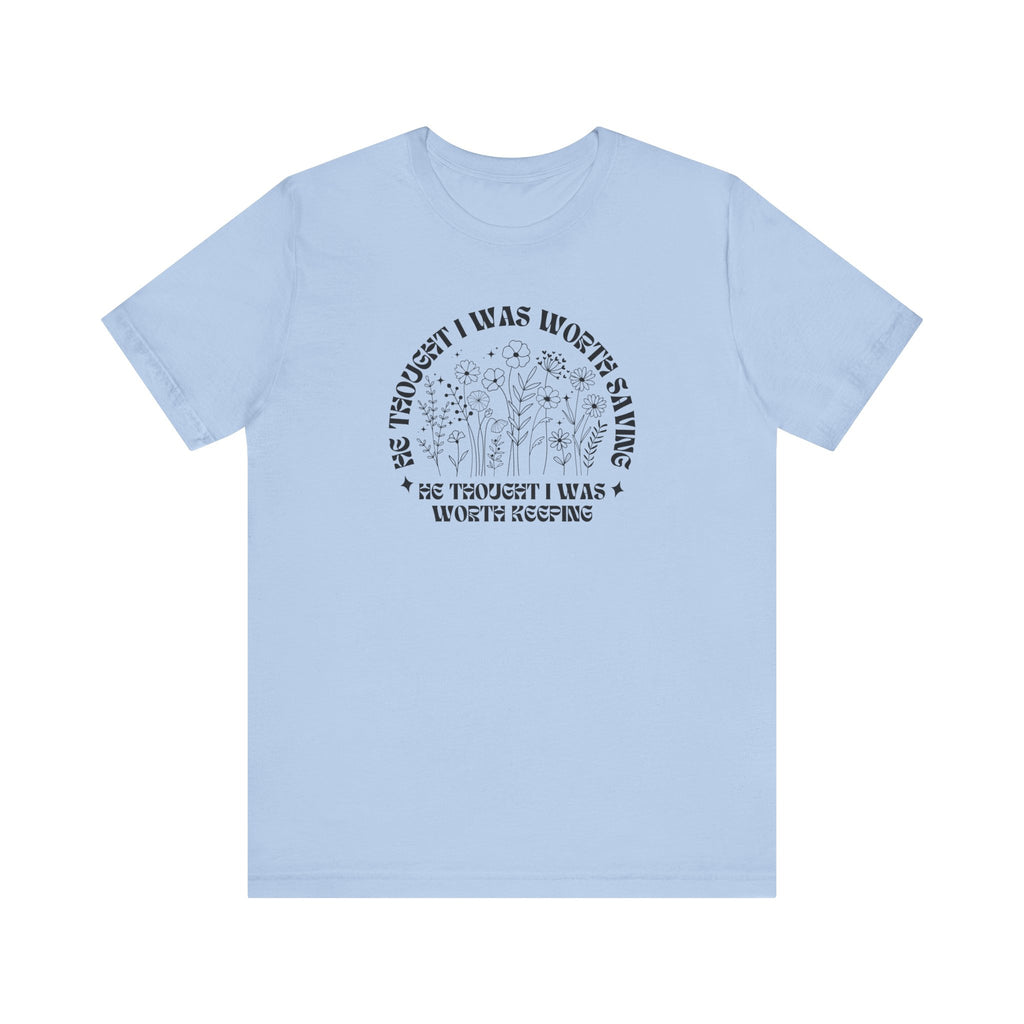 “He Thought I Was Worth Saving” Christian Faith T-Shirt – Inspirational Gospel Apparel