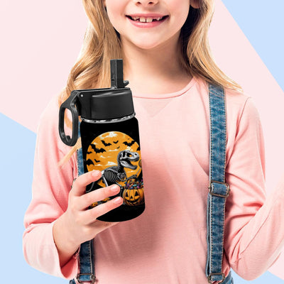 Kids Halloween Dinosaur Skeleton Tumbler