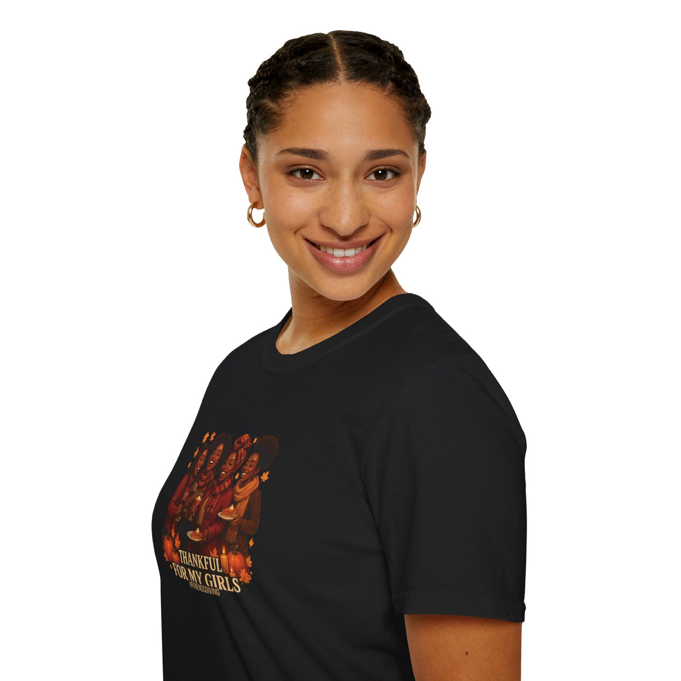 Thankful For My Girls T-Shirt | Friendsgiving & Thanksgiving Celebration Tee