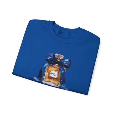 1922 Inspired Perfume Bottle Sweatshirt | Chic Sorority-Inspired Fall Fashion