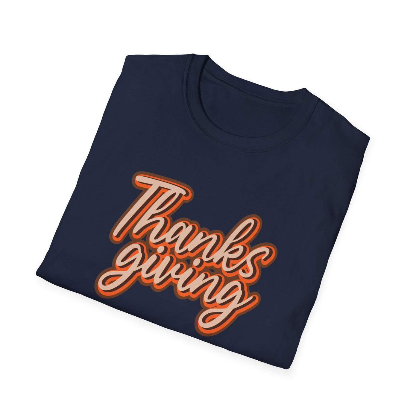Thanksgiving Unisex Softstyle T-Shirt, Fall Festive Tee, Family Gathering Shirt, Autumn Celebration Apparel, Gratitude Gift
