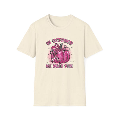 In October We Wear Pink Breast Cancer Awareness T-Shirt