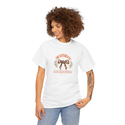 🏈 On Saturdays We Root for HBCUs Tee | 100% Cotton Gildan Shirt | HBCU Football Game Day Shirt
