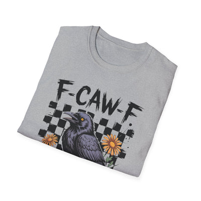 F-CAW-F Halloween Raven Graphic Tee | Spooky Fall Shirt for Halloween Lovers