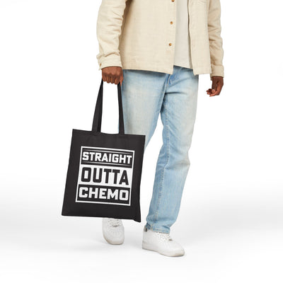 “Straight Outta Chemo” Tote Bag | Bold Cancer Survivor Gift & Inspirational Awareness Accessory