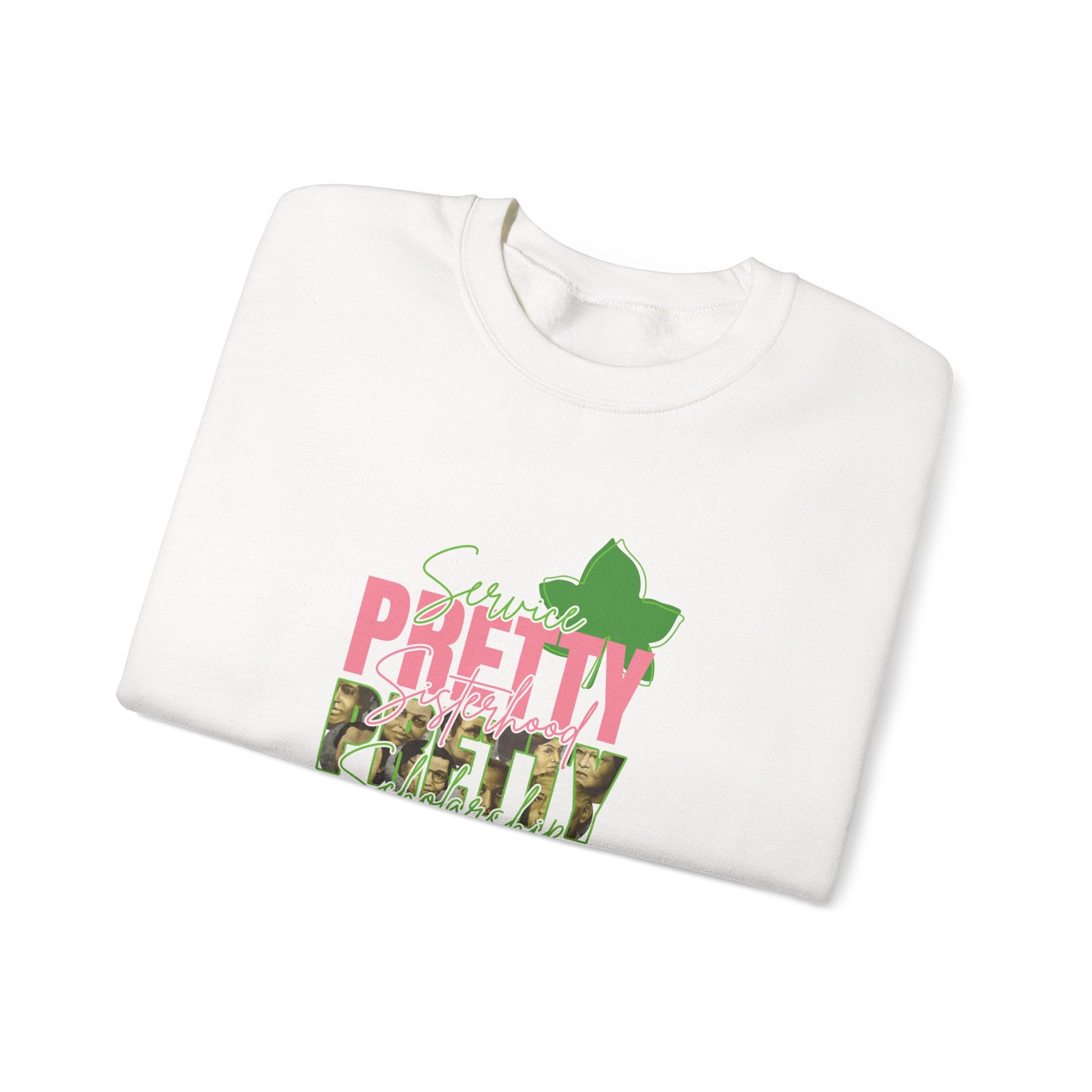Pretty & Powerful Sorority Sweatshirt | Pink & Green Sorority Apparel