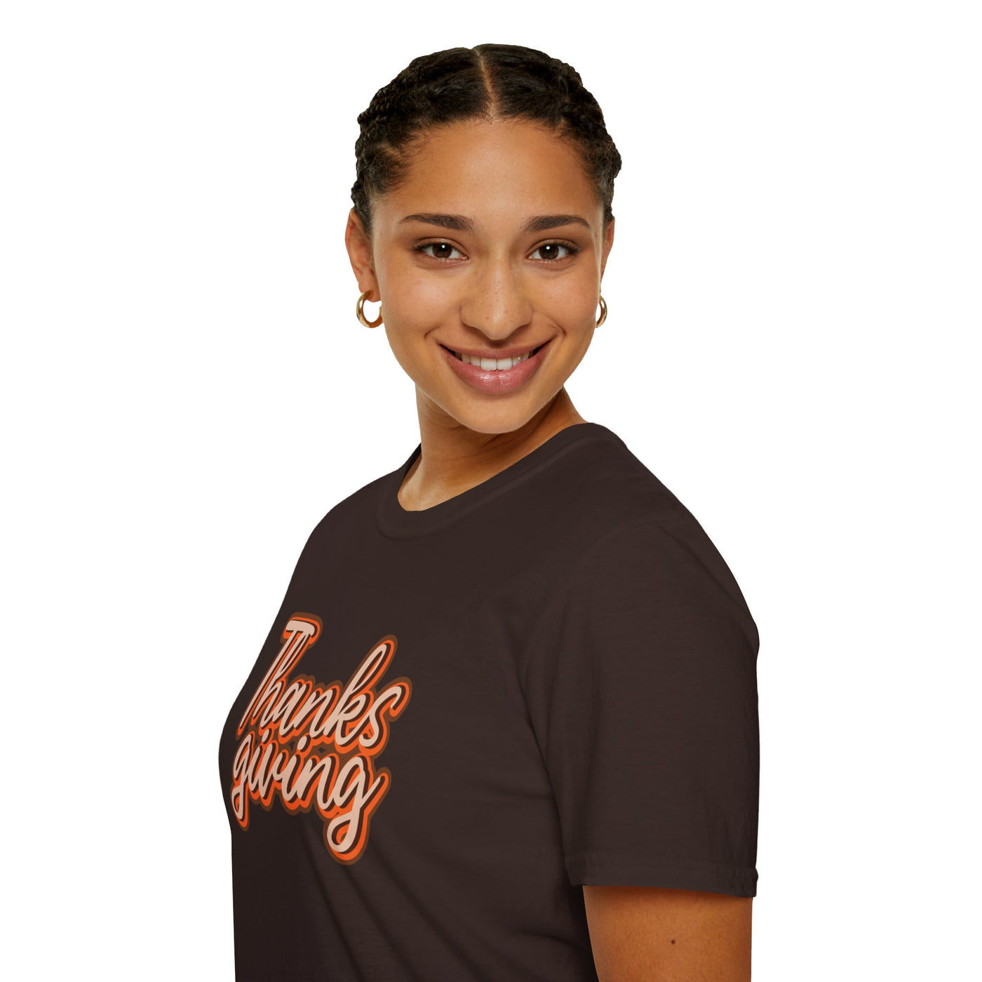 Thanksgiving Unisex Softstyle T-Shirt, Fall Festive Tee, Family Gathering Shirt, Autumn Celebration Apparel, Gratitude Gift