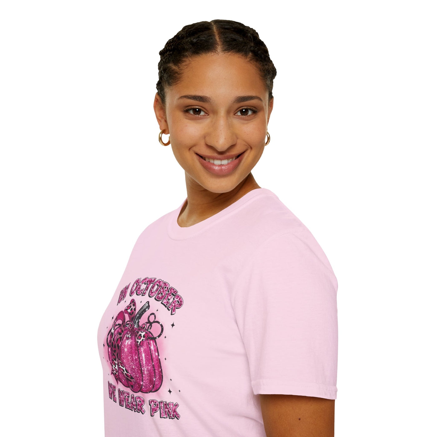 In October We Wear Pink Breast Cancer Awareness T-Shirt