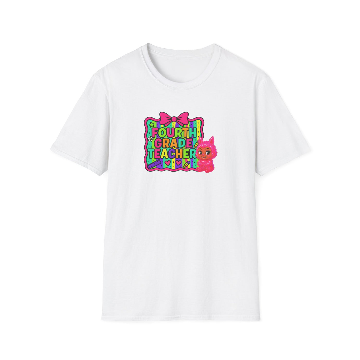 4th Grade Teacher Vibes Tee – Back to School Fun Shirt for Educators