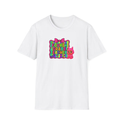 4th Grade Teacher Vibes Tee – Back to School Fun Shirt for Educators