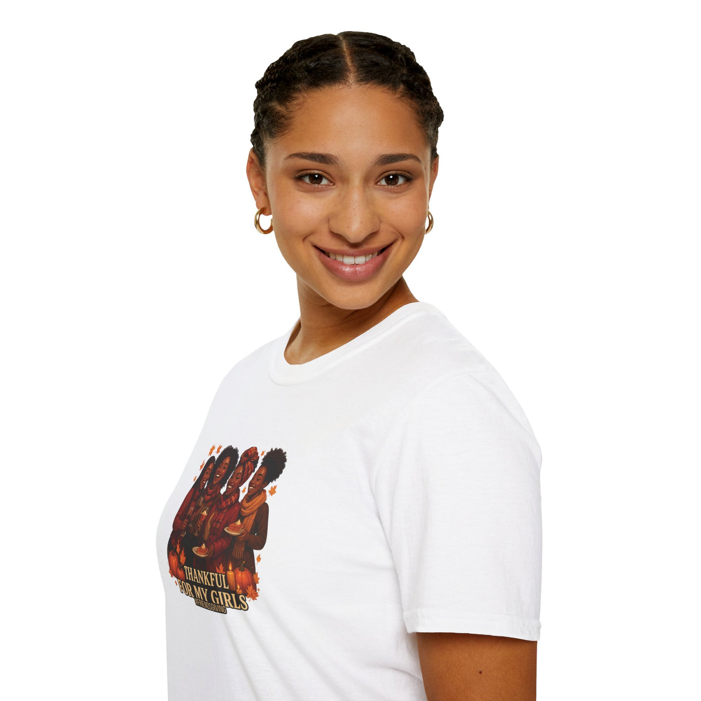 Thankful For My Girls T-Shirt | Friendsgiving & Thanksgiving Celebration Tee