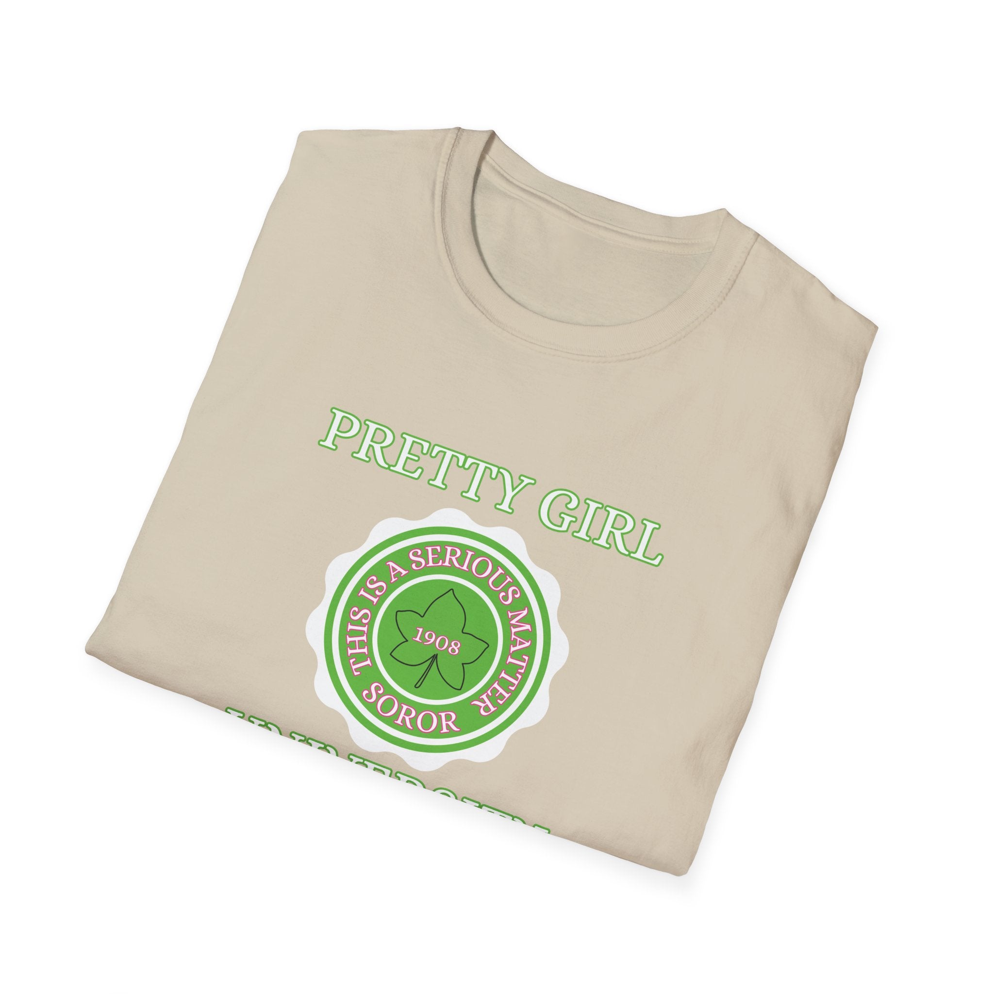 Pretty Girl University T-Shirt | Chic Sorority-Inspired Tee for Confident Women