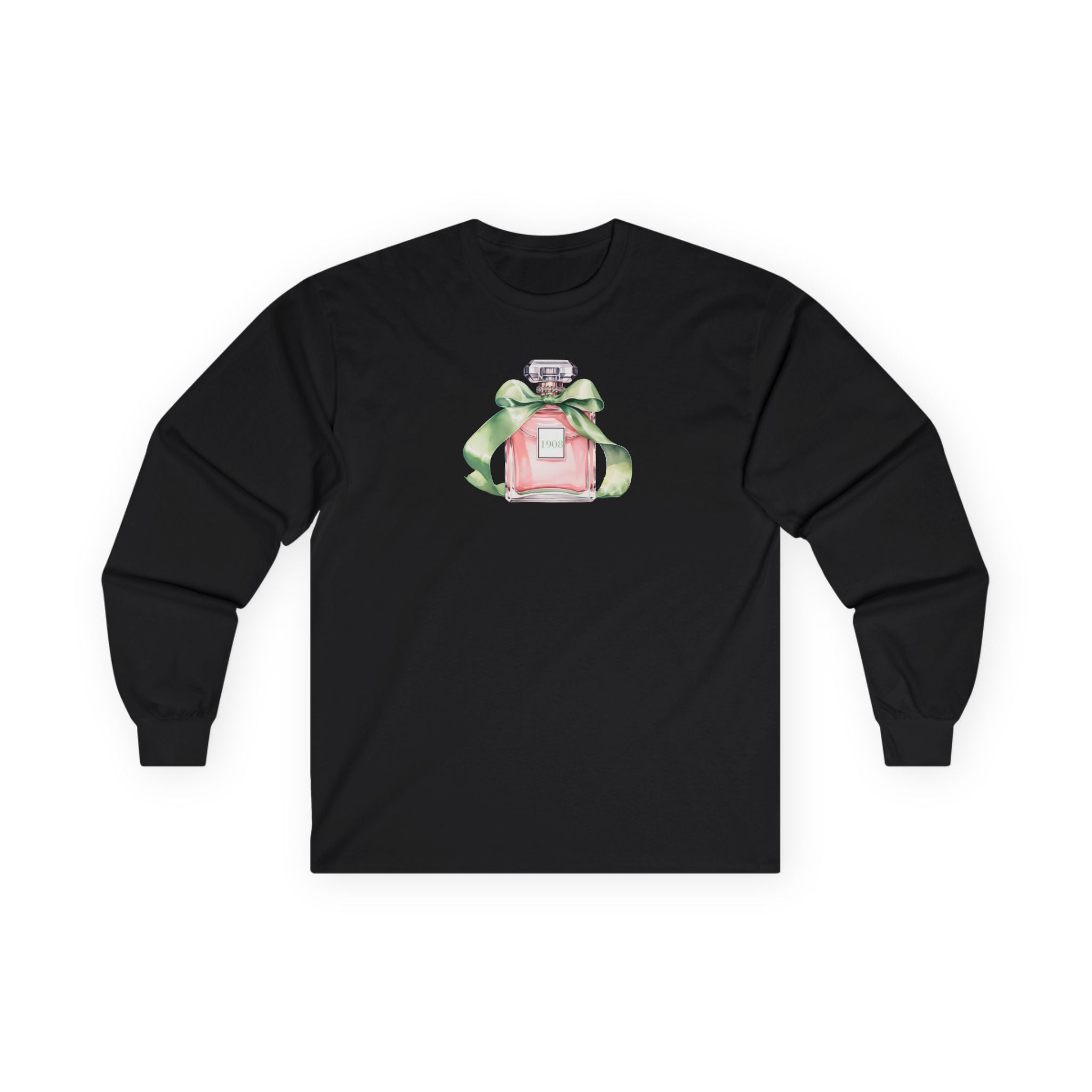 "Pretty & Polished" AKA-Inspired Perfume Bottle Long Sleeved T-Shirt – Divine 1908 Style