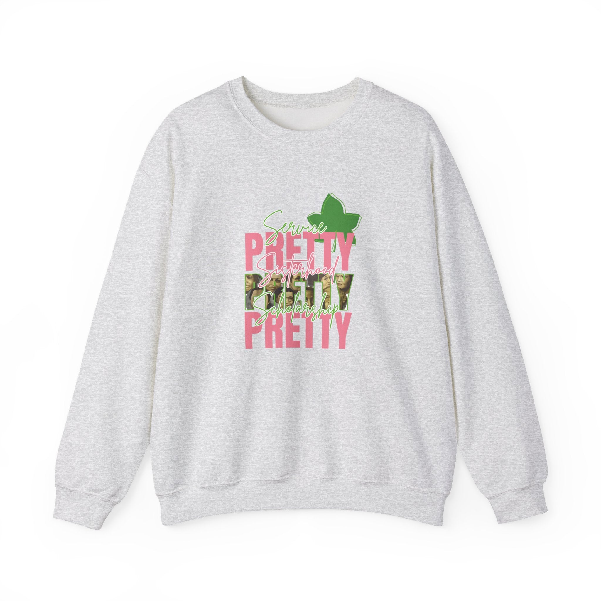 Pretty & Powerful Sorority Sweatshirt | Pink & Green Sorority Apparel