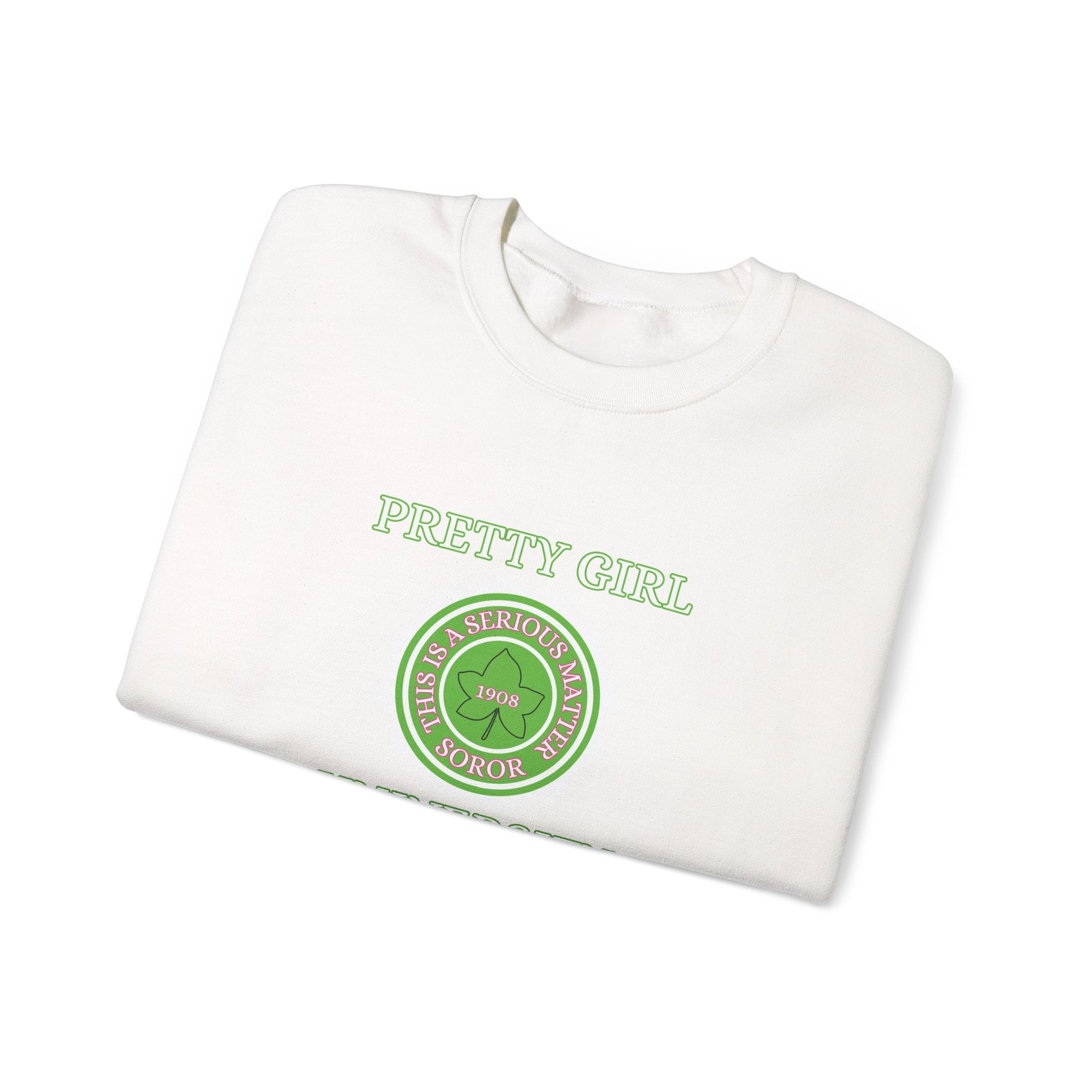 Pretty Girl University Sweatshirt | Elegant Sorority-Inspired Fall Fashion